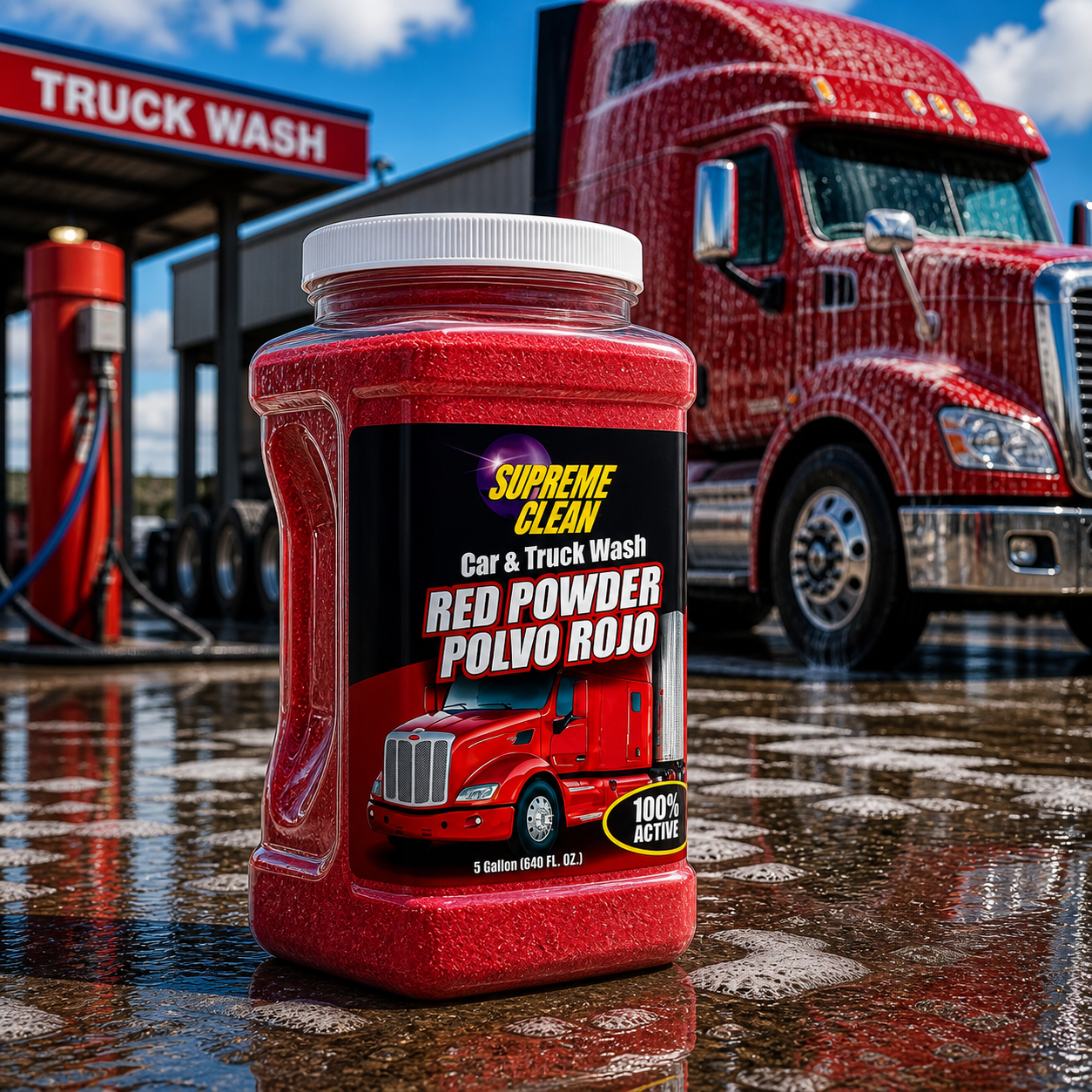 Car & Truck Wash Red Powder