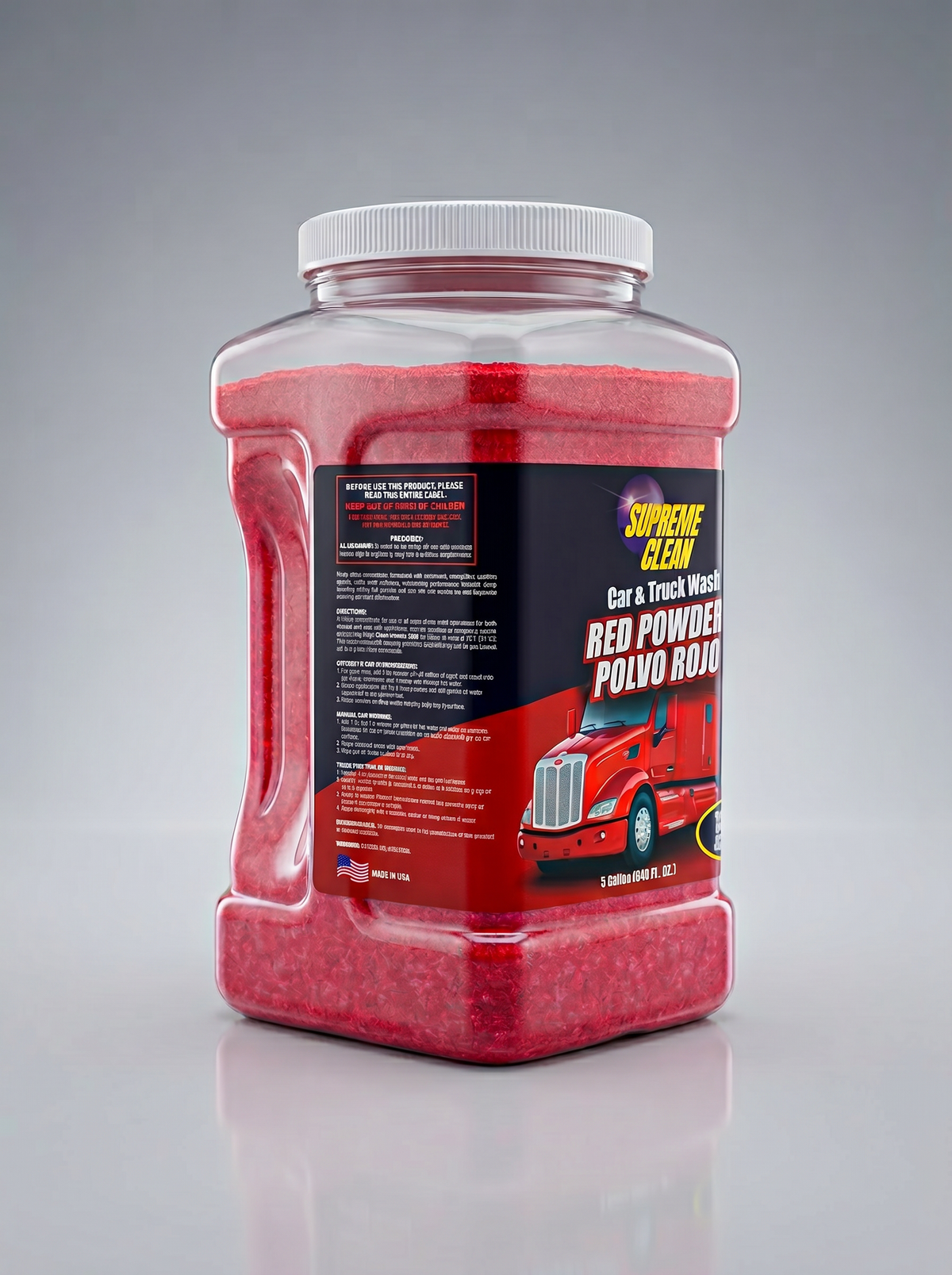 Car & Truck Wash Red Powder